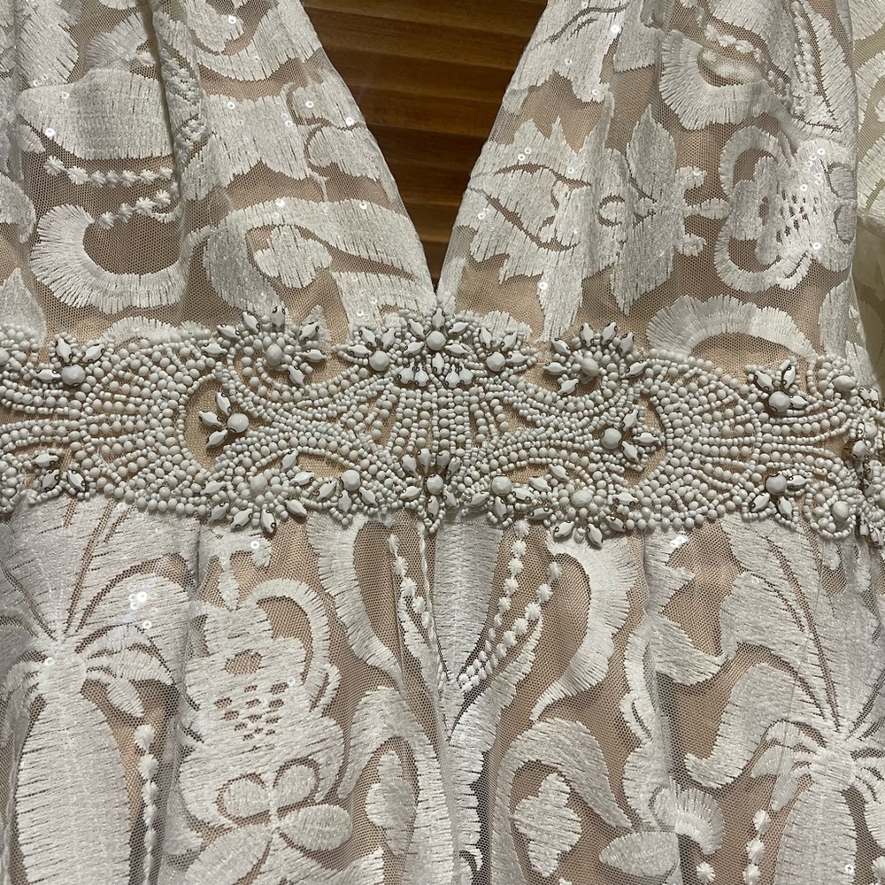 Mac Duggal 66334H Dress Ivory/Nude size 16